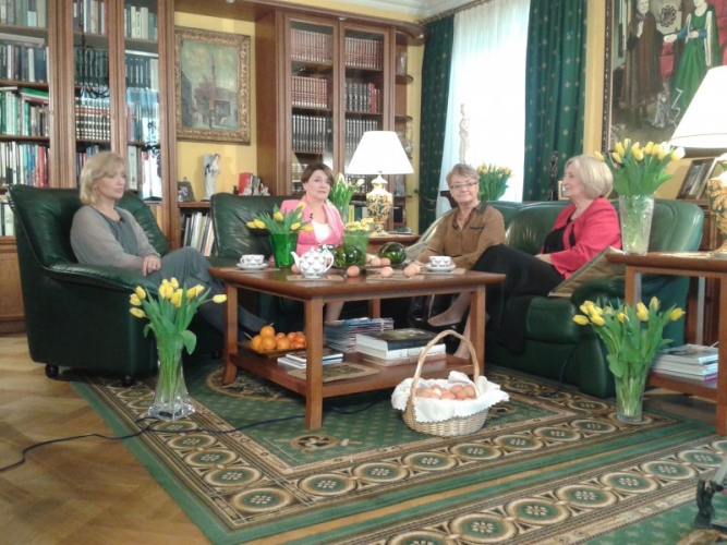 Nagranie programu Tu kobiety; od lewej: Katarzyna Żak, Beata Jakoniuk-Wojcieszak, Henryka Bochniarz, Zofia Szalczyk